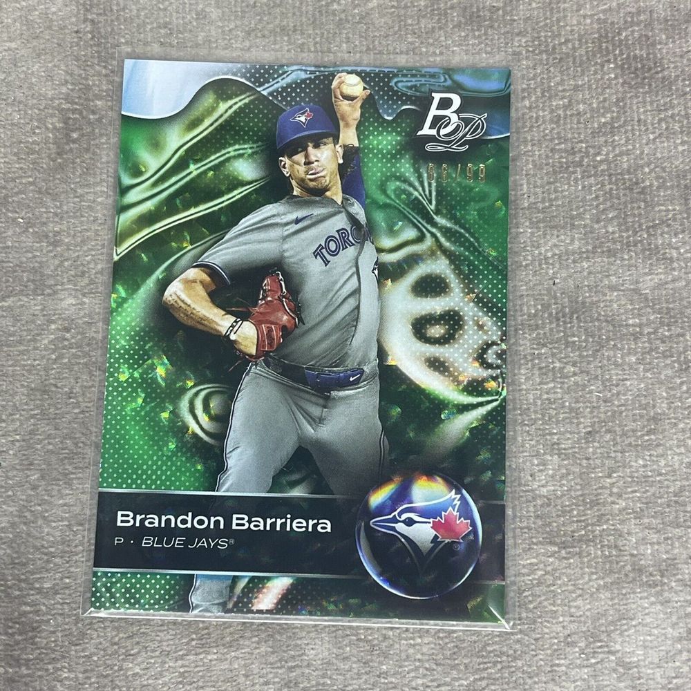 Bowman Platinum Green  Parallel 86/99 Brandon Barriera #TOP-66